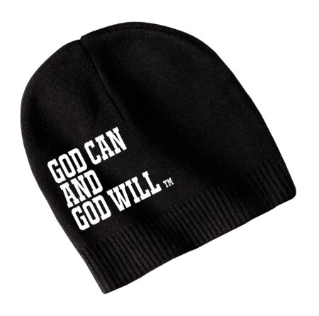 God Can And God Will - Black Beanie Hat