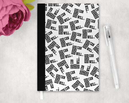 God Can and God Will Hardcover Notebook