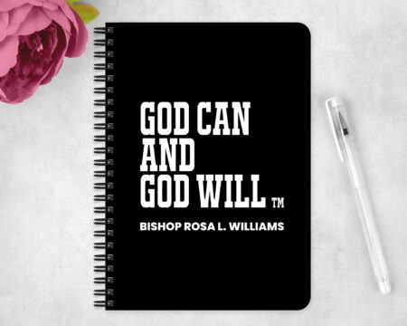 God Can and God Will Spiral Notebook - Bishop Rosa L. Williams